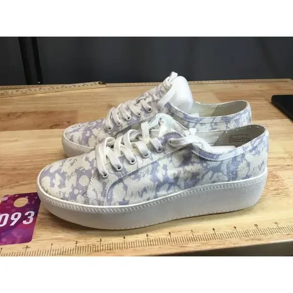 Open Edit Edlandyn Sneakers Women's 9M Blue White Canvas Lace Up Athletic Shoes - Picture 4 of 9